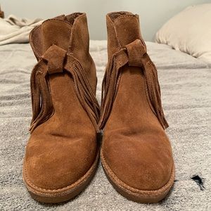 Ugg cognac ankle boots